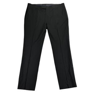 Kenneth Cole Mens Ready Flex Slim Fit Tuxedo Side Stripe Suit Pants Black 42x32